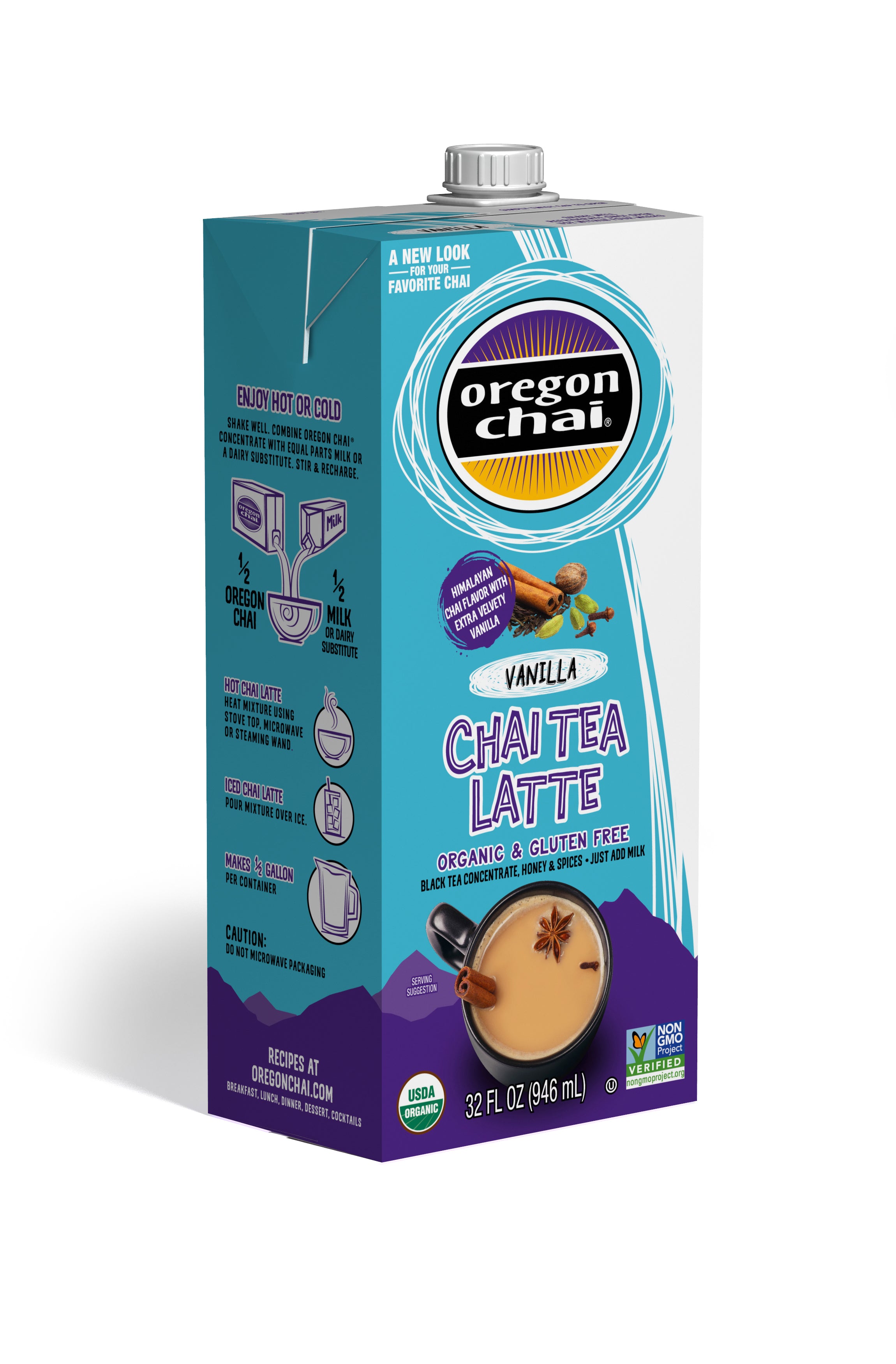 Oregon Chai Original Dry Chai Latte Mix - 4 x 3 lb