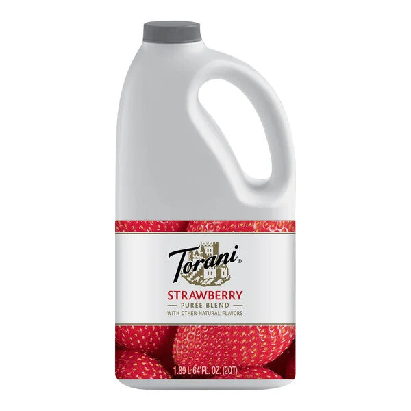 Torani Puree Blend: 64oz Bottle: Strawberry