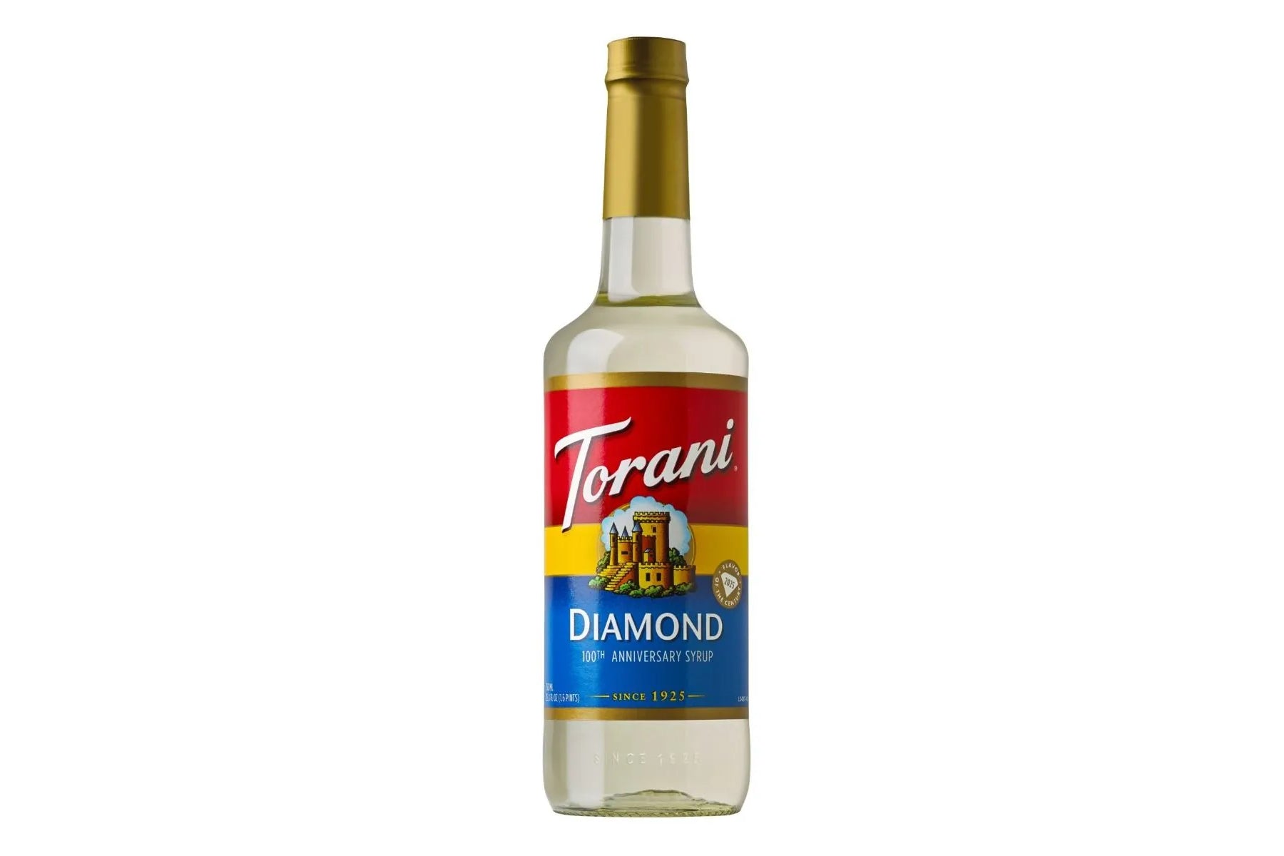 Torani Classic Flavored Syrups - 750 ml Glass Bottle: Diamond