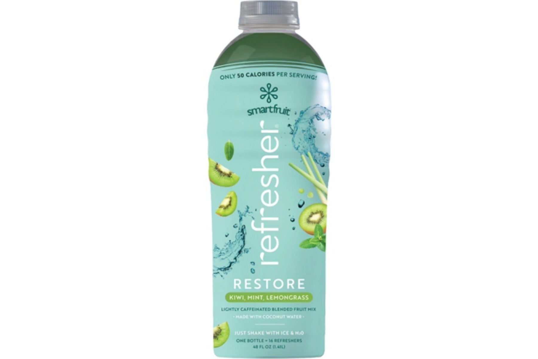 SmartFruit Refresher Restore - Kiwis + Lemongrass + Mint: 48 fl. oz. Bottle