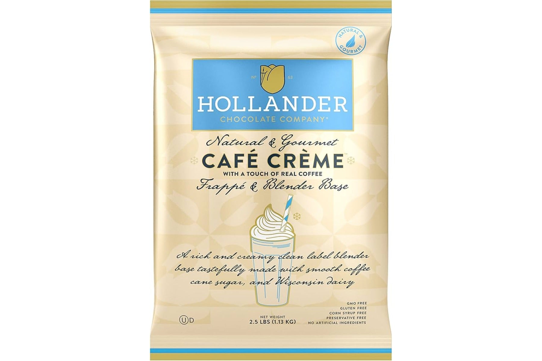 Hollander Creme Base with Coffee Powder 2.5 lb bag