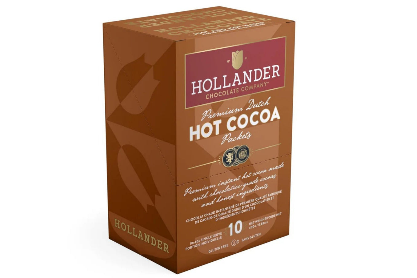 Hollander Single Serve Hot Chocolate Packets 40g - Box of 10