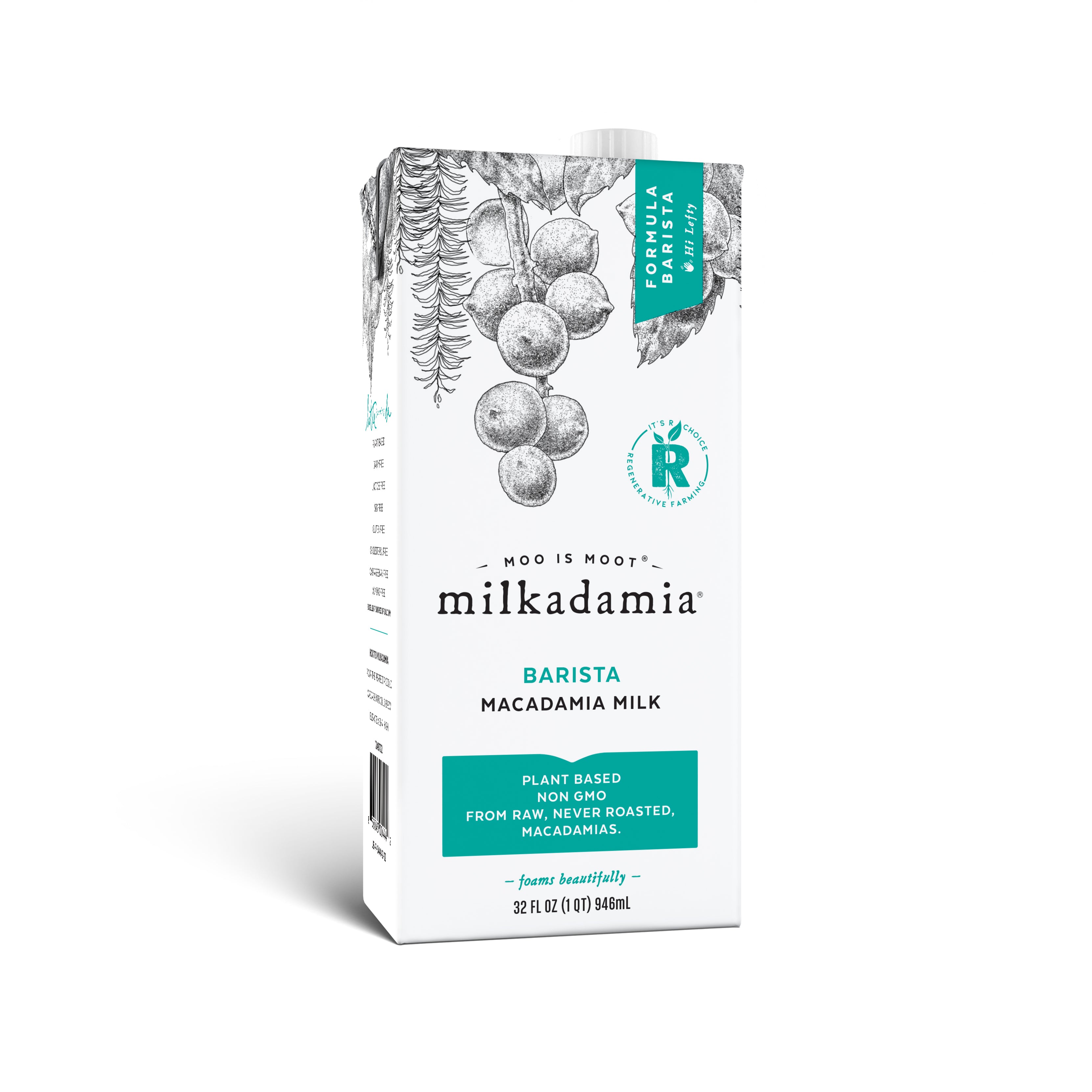 Milkadamia - Case of 12 32oz Cartons: Latte da Macadamia Milk