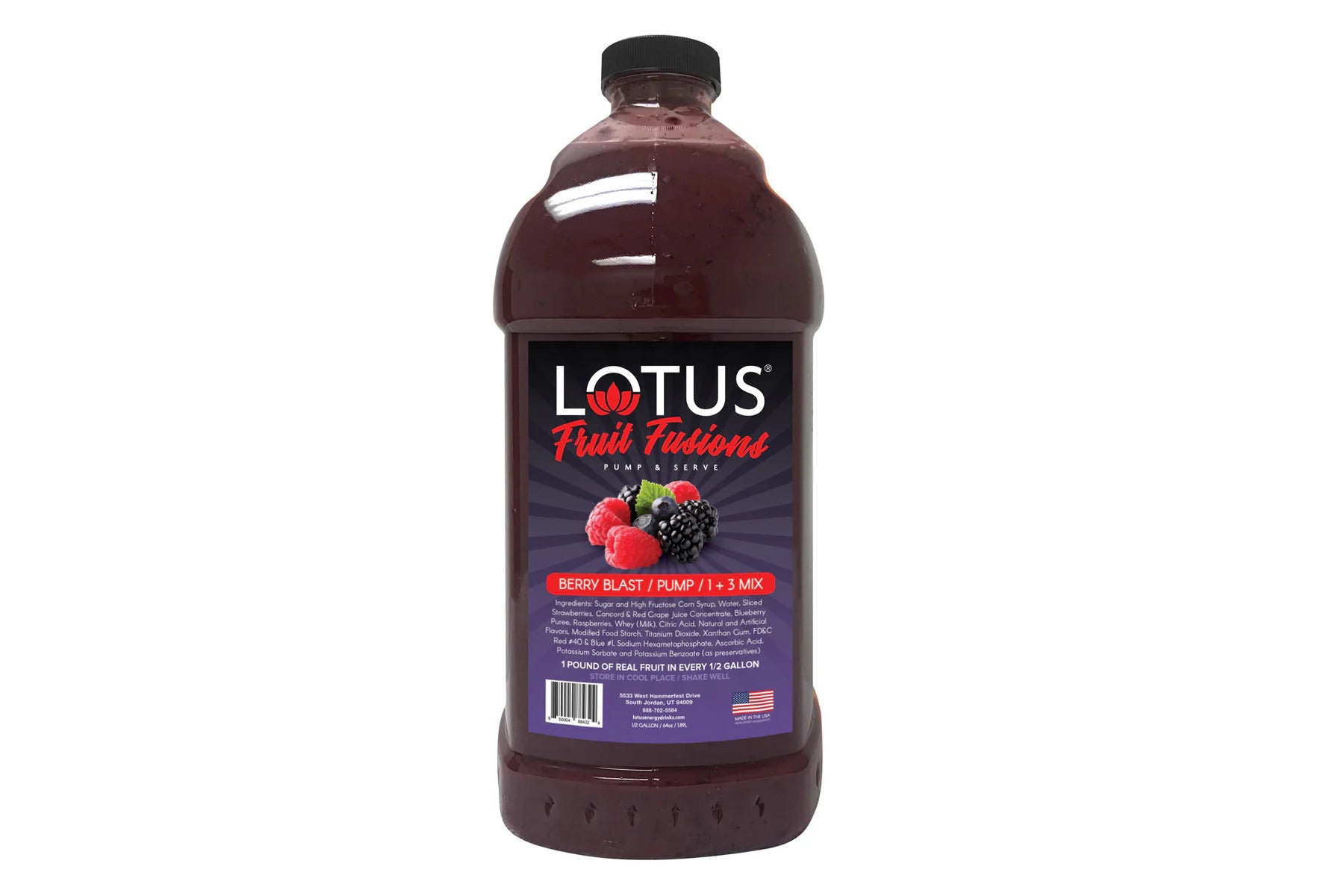 Lotus Energy 64 oz Fruit Fusion Berry Blast