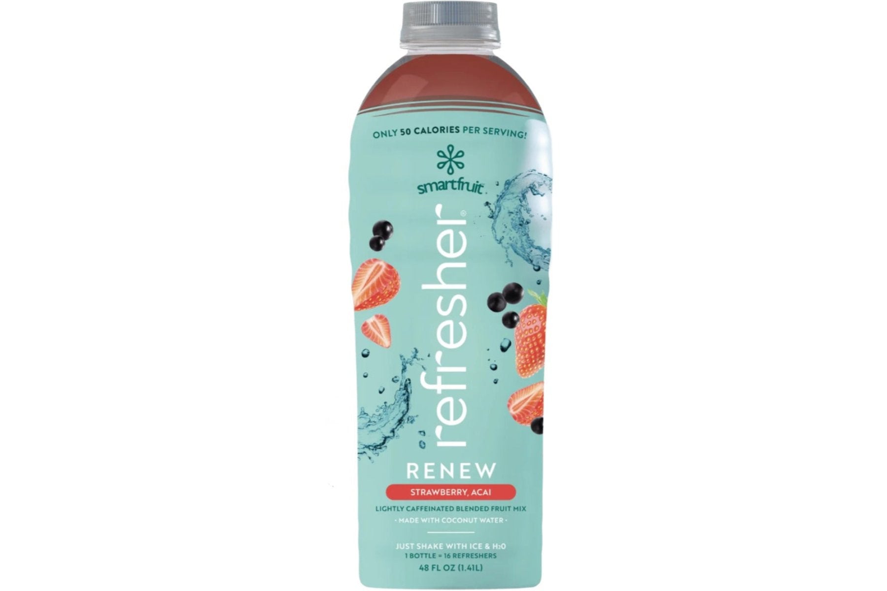 SmartFruit Refresher Renew - Strawberry + Acai: 48 fl. oz. Bottle