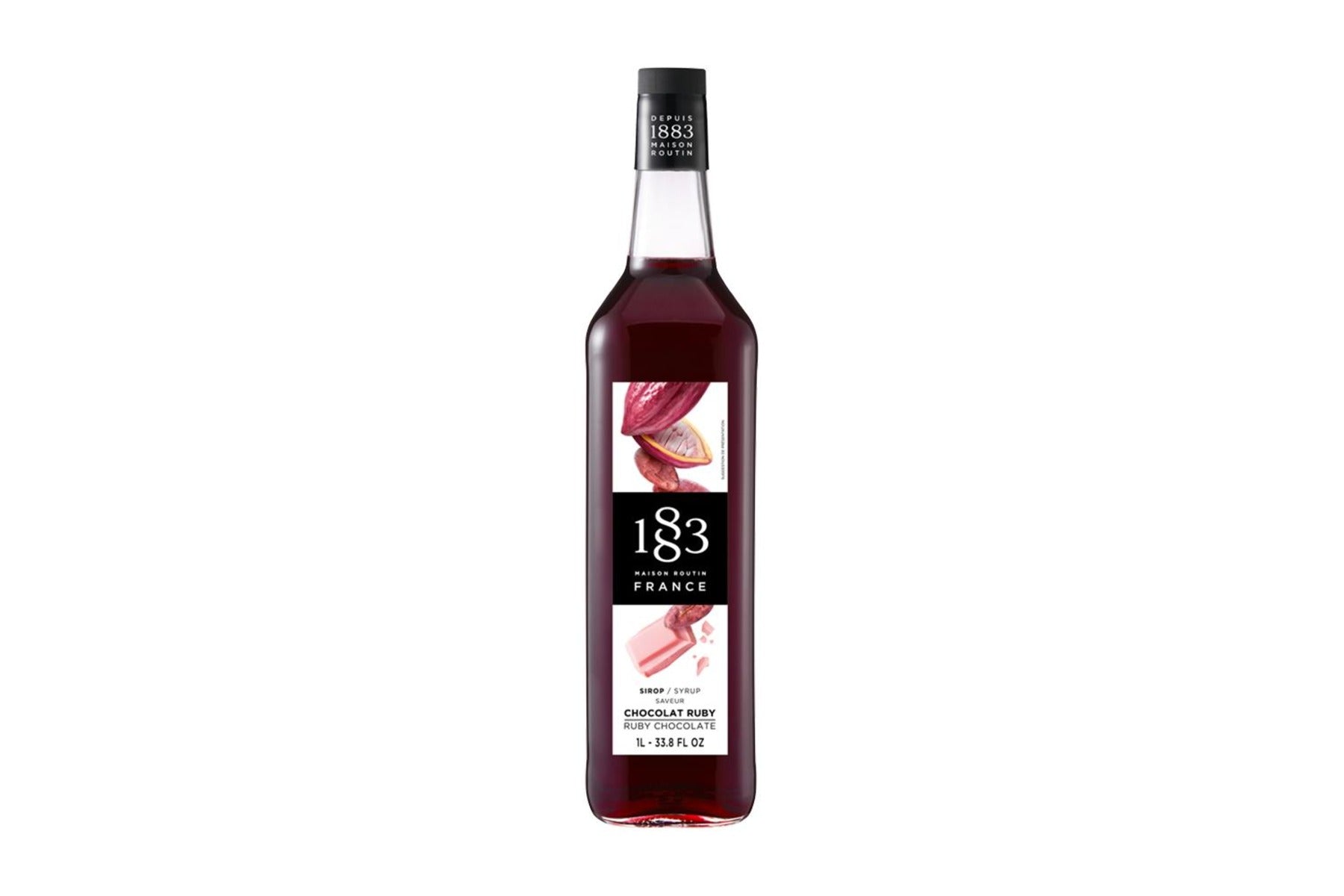 1883 Classic Flavored Syrups - 1L Plastic Bottle: Ruby Chocolate