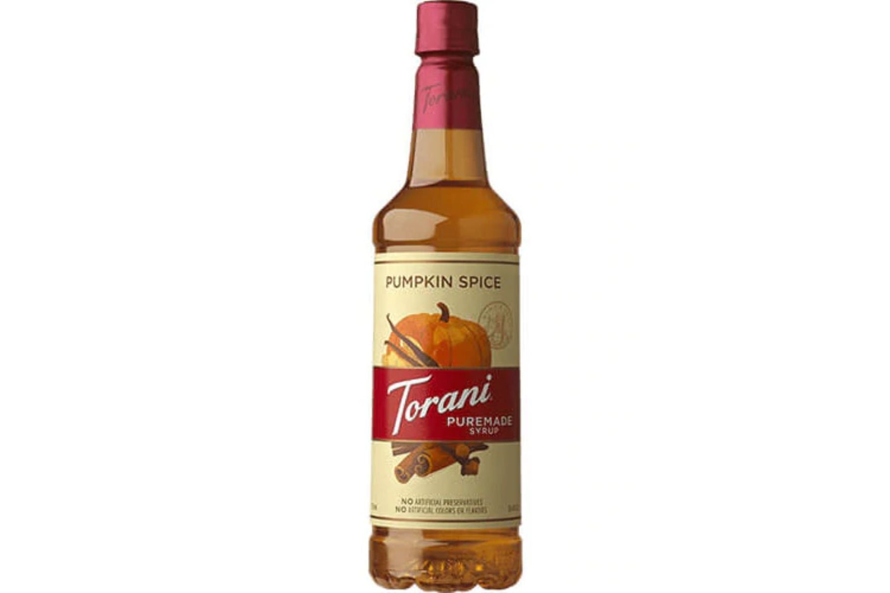 Torani Puremade Flavor Syrup: 750ml PET Bottle: Pumpkin Spice