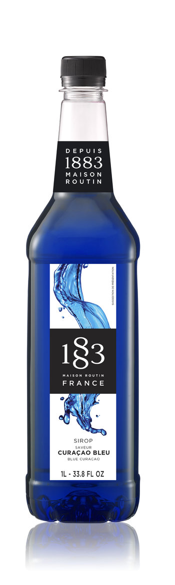 1883 Classic Flavored Syrups - 1L Plastic Bottle: Ble Curacao