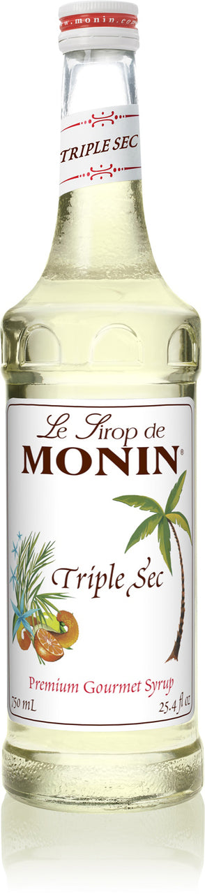 Monin Classic Flavored Syrups - 750 ml. Glass Bottle: Triple Sec ...